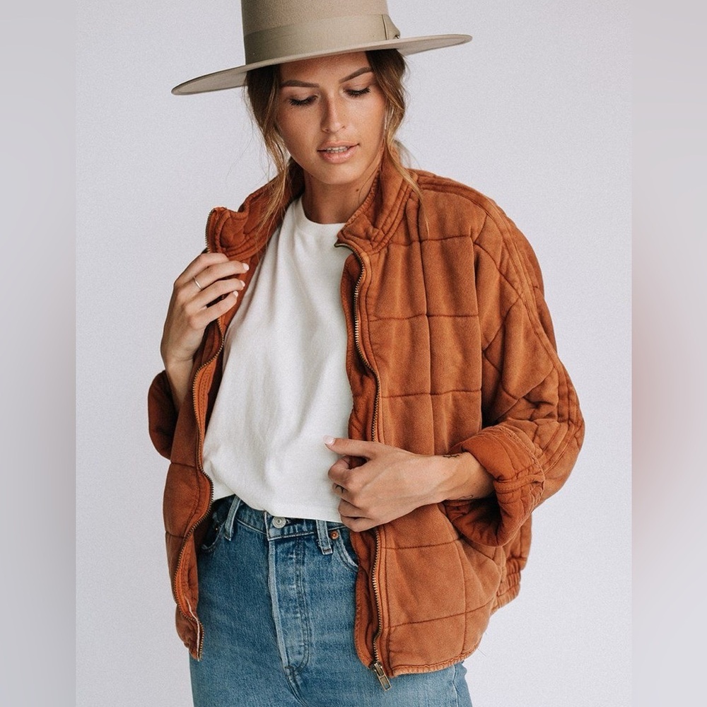 Free People Dolman Jacket Terracotta